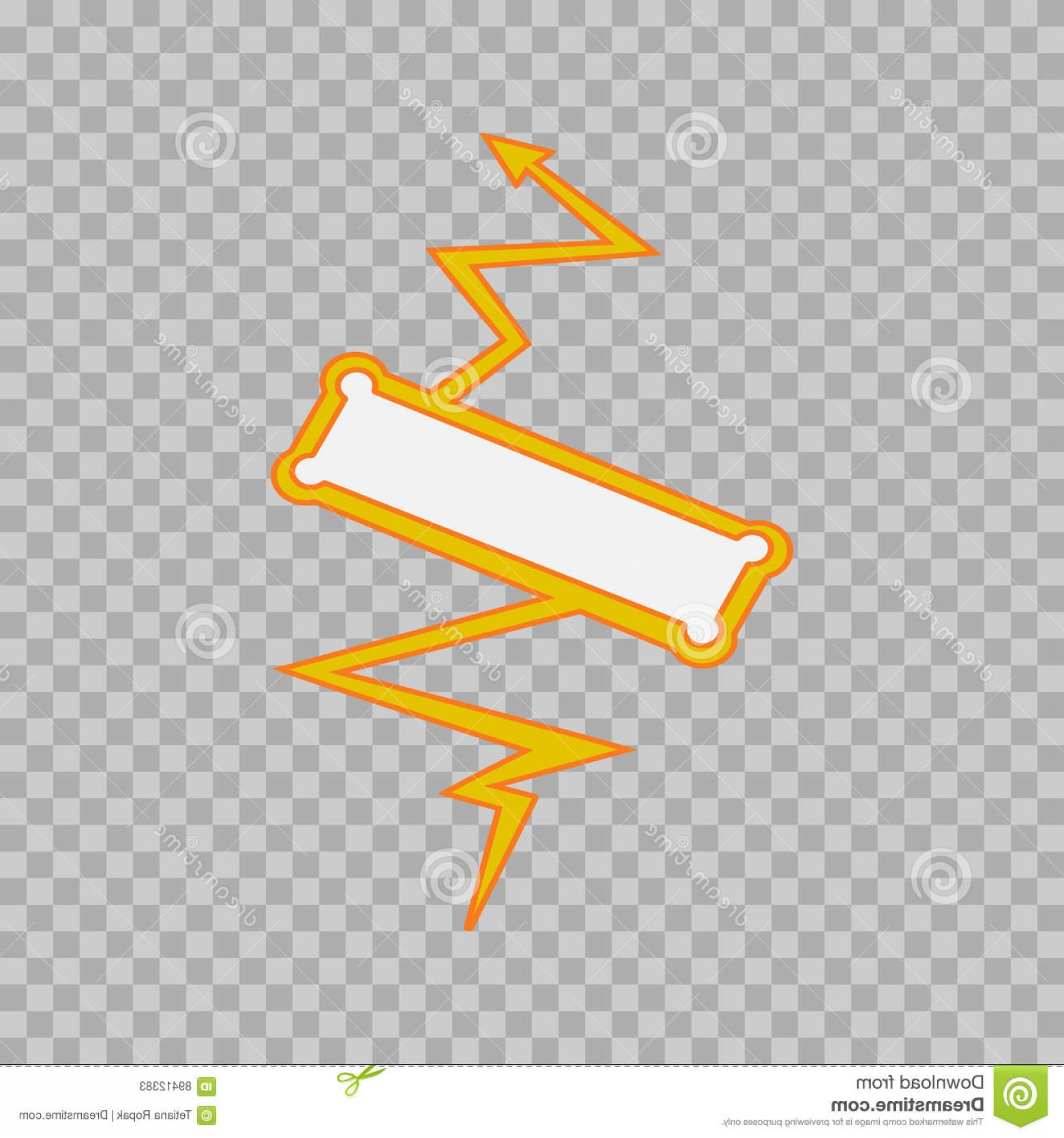 1560x1668 Stock Illustration Thunderbolt Sign Tranparent Background Vector