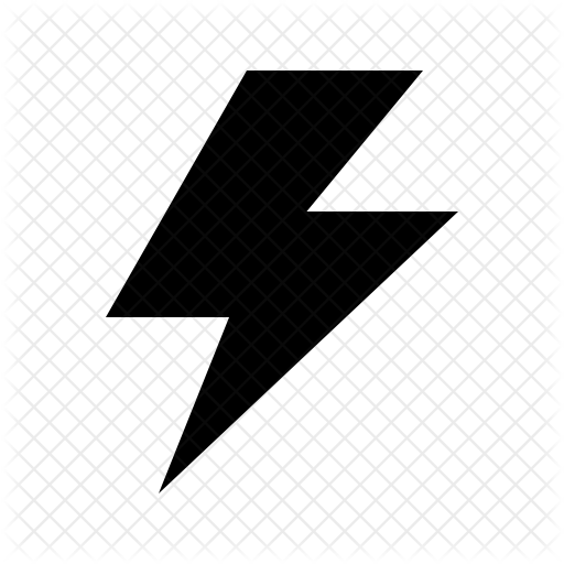 512x512 Thunderbolt Icon Of Glyph Style
