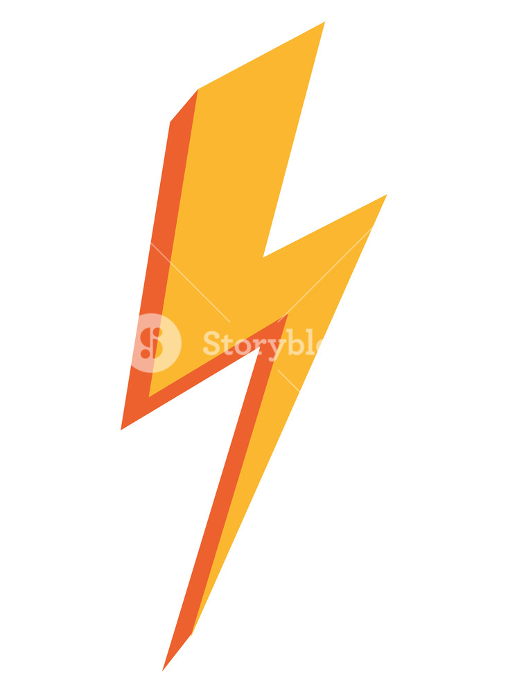 733x1000 Thunderbolt Energy Power Icon On White Background Vector