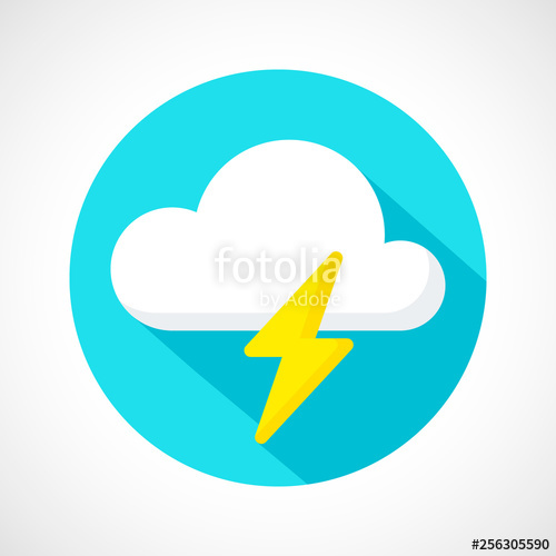 500x500 Weather Thunderstorm Icon Stock Image And Royalty Free Vector