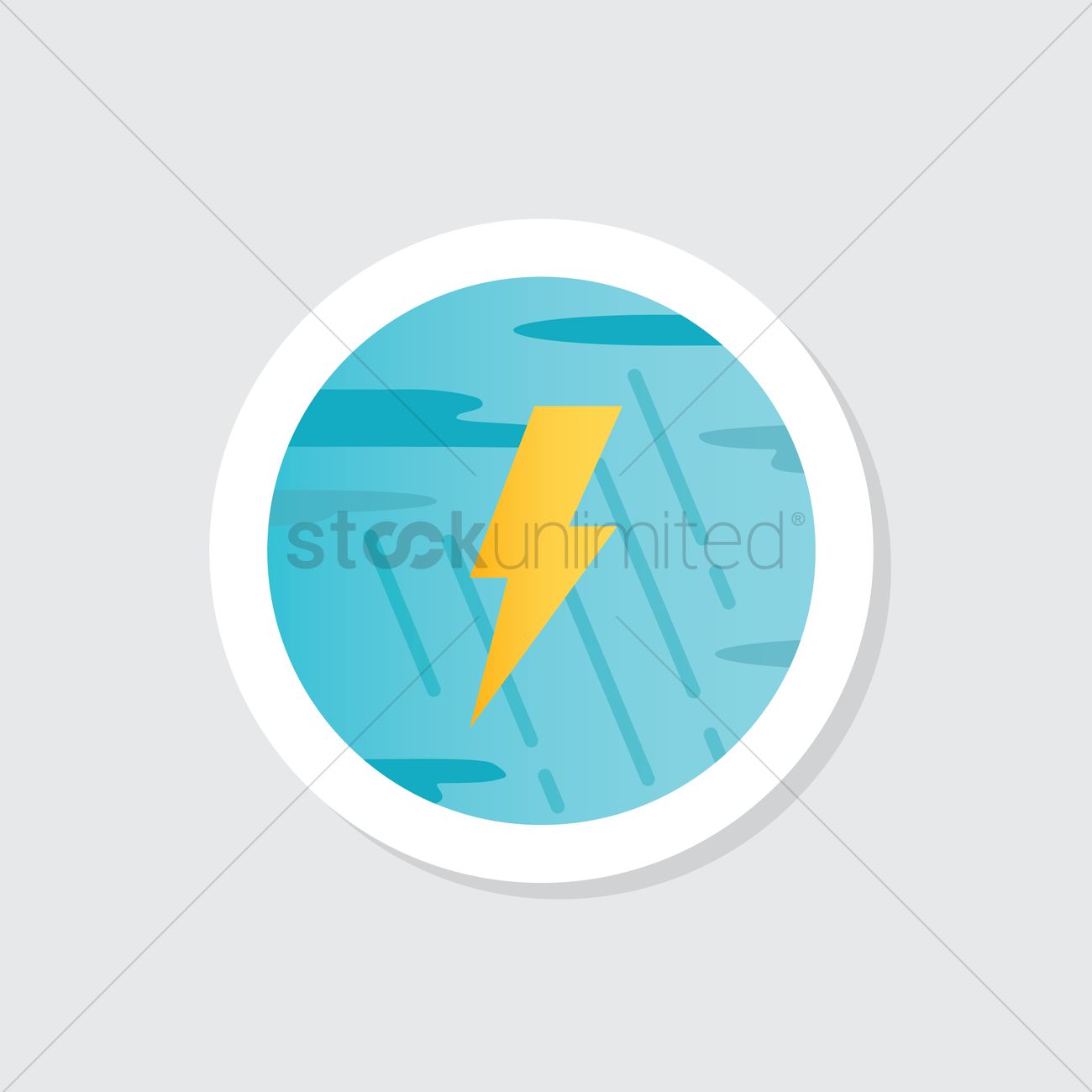 1300x1300 Free Thunderstorm Icon Vector Image