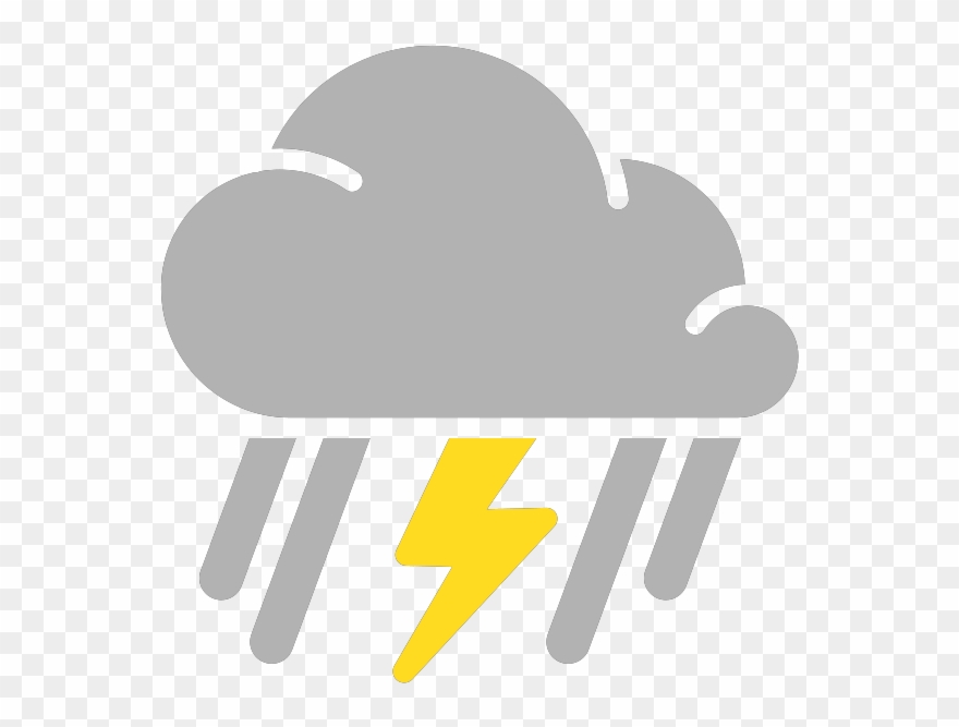 880x667 Simple Weather Icons Mixed Rain And Thunderstorms