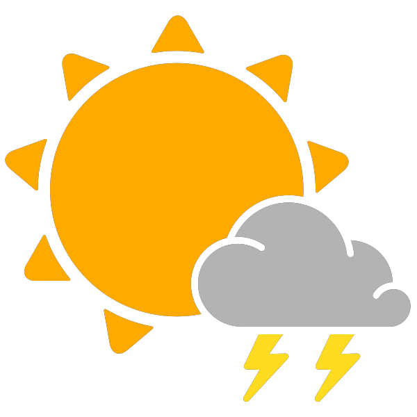 600x600 Simple Weather Icons Scattered Thunderstorms