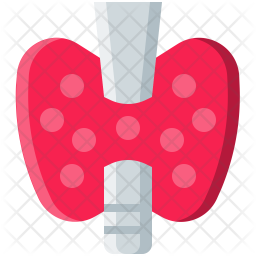 256x256 Thyroid Icon Of Flat Style