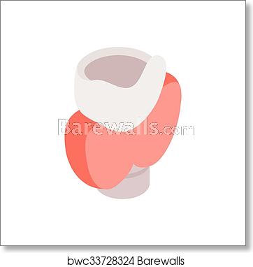 362x382 Thyroid Isometric Icon, Art Print Barewalls Posters Prints