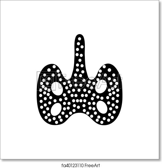 561x581 Free Art Print Of Human Thyroid Icon, Simple Style Icon In Simple