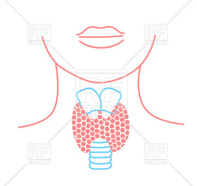 400x379 Icon Of Thyroid Structure Vector Image Of Healthcare, Medical