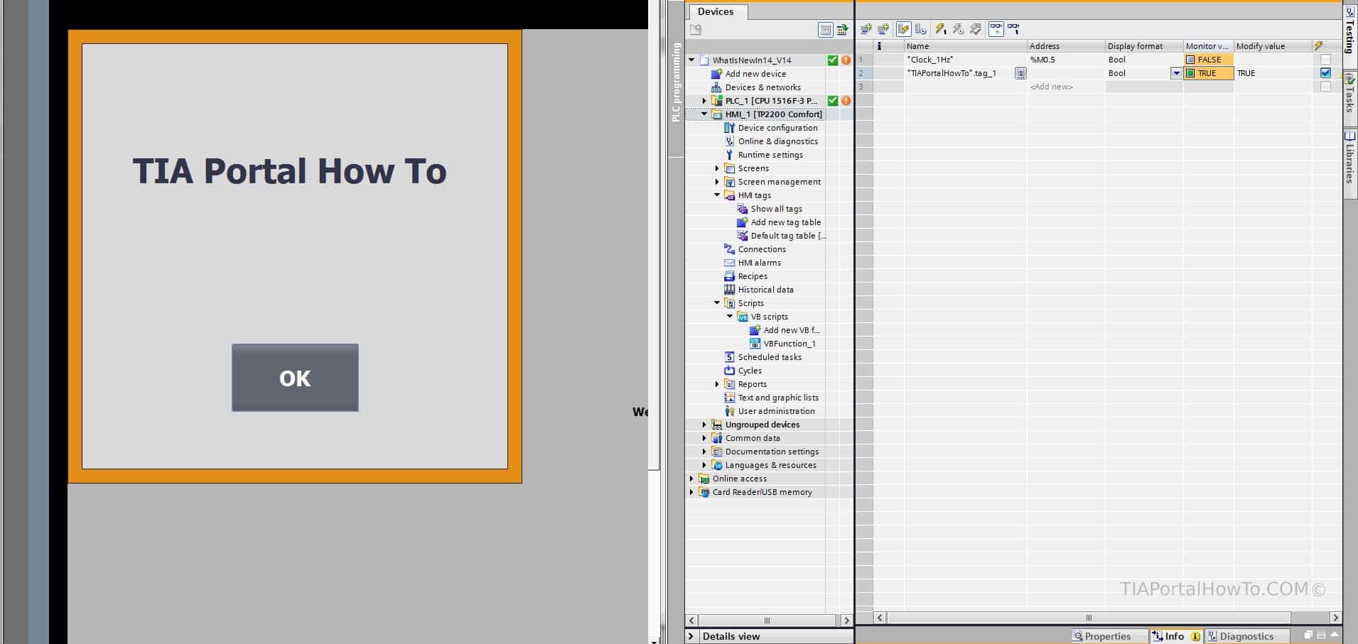 1911x907 Tia Portal Open Pop Up Screen With Plc Tag Tutorial + Video