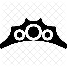 256x256 Tiara Icon Of Glyph Style