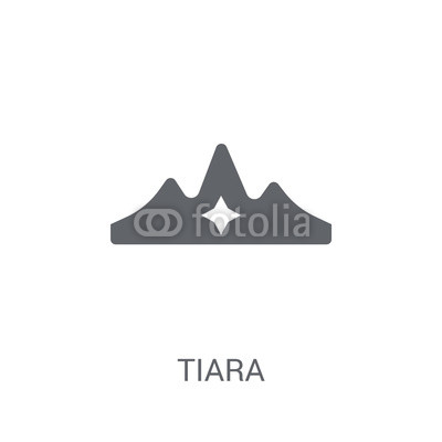 400x400 Tiara Icon Trendy Tiara Logo Concept On White Background