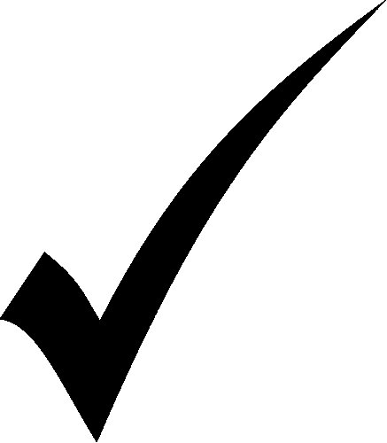 437x500 Black Tick Icon Png