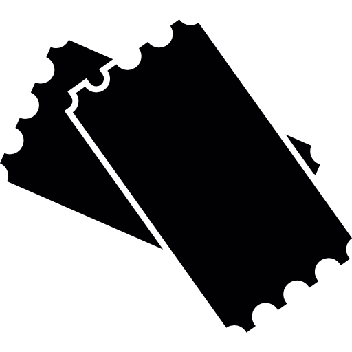 512x512 Movie Tickets Silhouette Icons Free Download