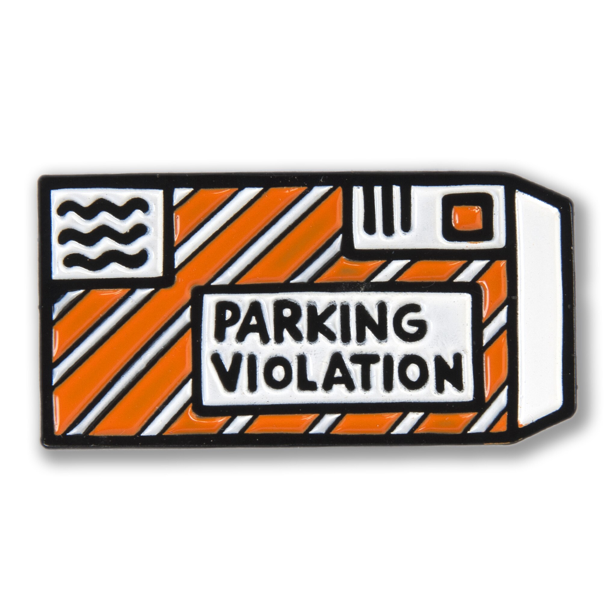 2048x2048 Parking Ticket Icon Enamel Pin