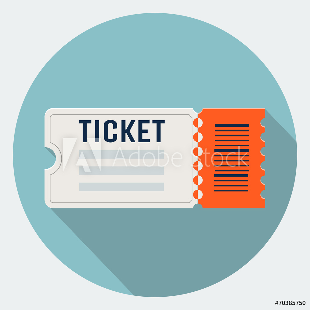 1000x1000 Fotografie, Obraz Vector Ticket Icon Posters Cz
