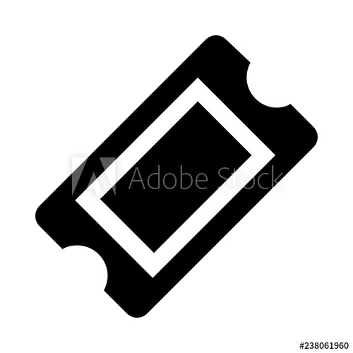Ticket Stub Icon 500x500 Ticket Stub Icon