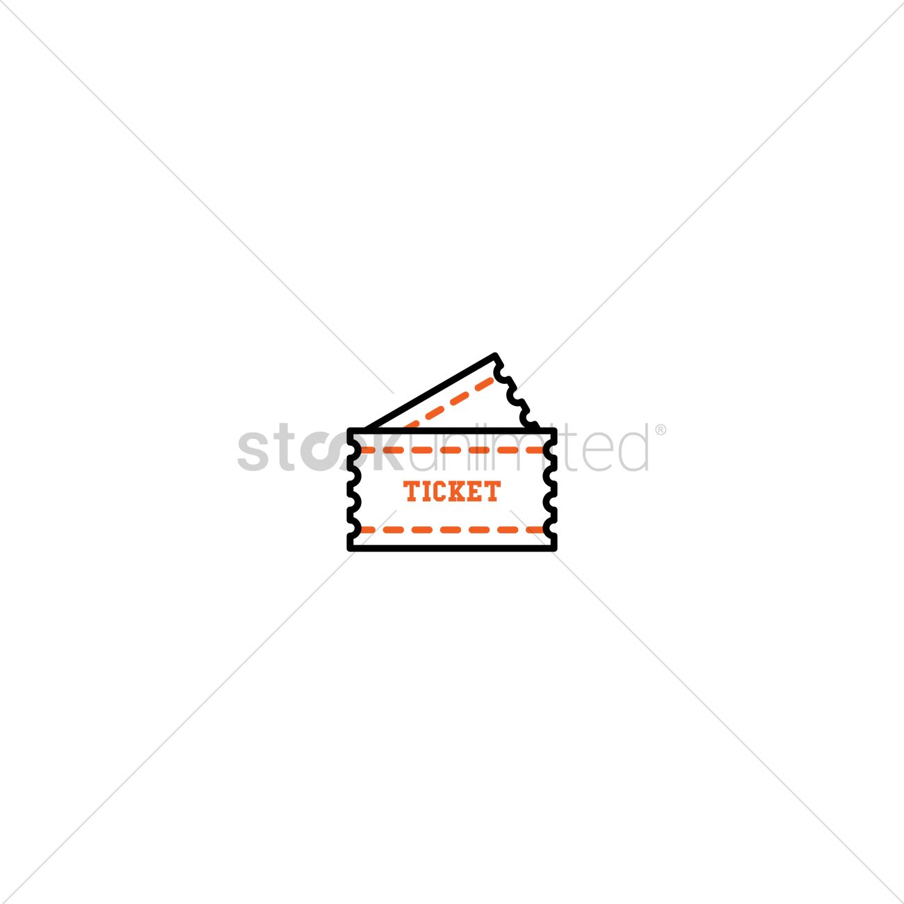 Ticket Stubs Icon Vector Image 1300x1300 Ticket Stubs Icon Vector Image