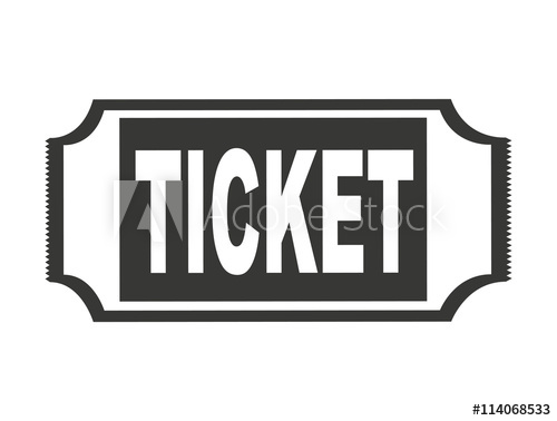 Ticket Stub Isolated Icon Design 500x378 Ticket Stub Isolated Icon Design