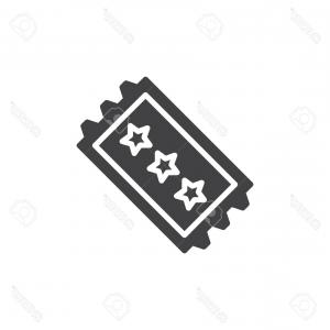 300x300 Photoconcert Ticket Vector Icon Filled Flat Sign For Mobile