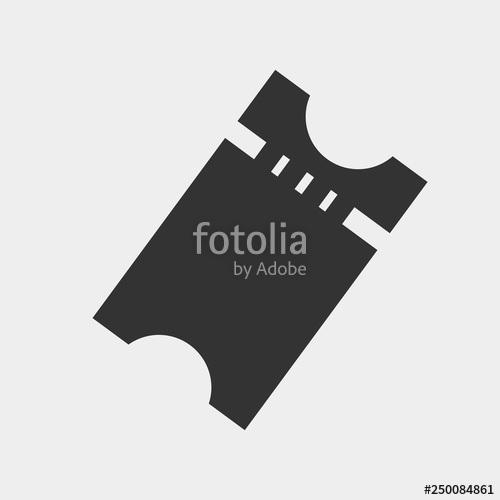 500x500 Ticket Vector Icon Stock Image And Royalty Free Vector