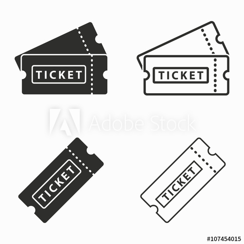 500x500 Ticket Vector Icons