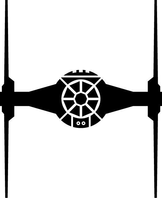 524x638 Tie Fighter On Pantone Canvas Gallery