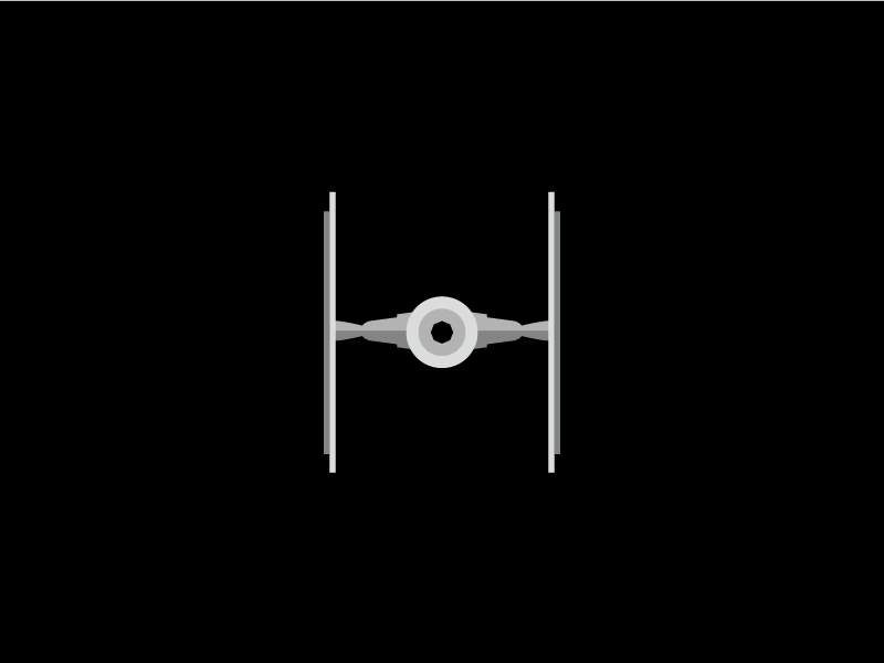 800x600 Tie Fighter Flat Design Icon