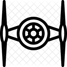 256x256 Tie Fighter Icon Of Line Style