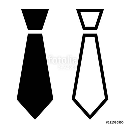 Minimalist, Flat Tie Icon Silhouette And Line Art Versions 500x500 Minimalist, Flat Tie Icon Silhouette And Line Art Versions