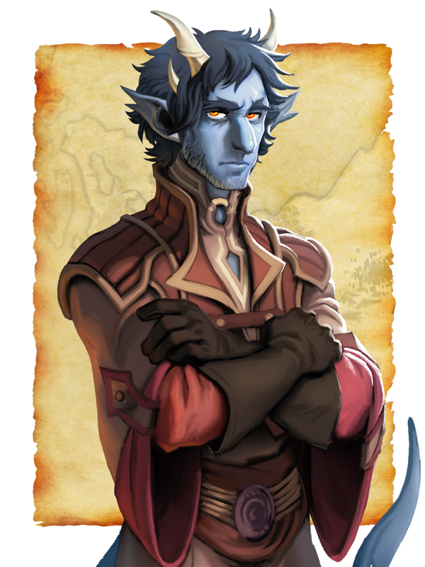 Lagavulin Daemonous, Tiefling Rogue Swashbuckler 600x800 Lagavulin Daemonous, Tiefling Rogue Swashbuckler
