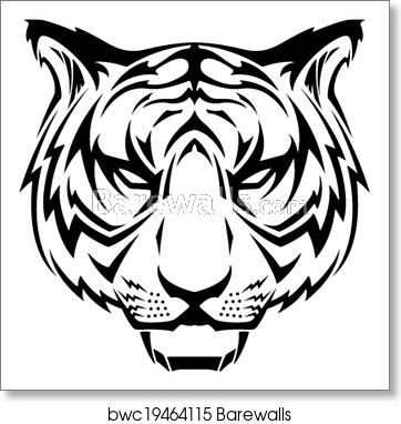 362x382 Tiger Icon, Art Print Barewalls Posters Prints
