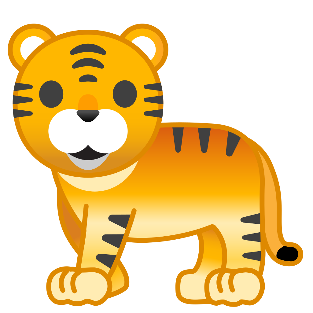 1024x1024 Tiger Icon Noto Emoji Animals Nature Iconset Google