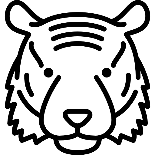 512x512 Tiger Head Icons Free Download