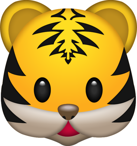 453x480 Download Tiger Emoji Image In Png Emoji Island