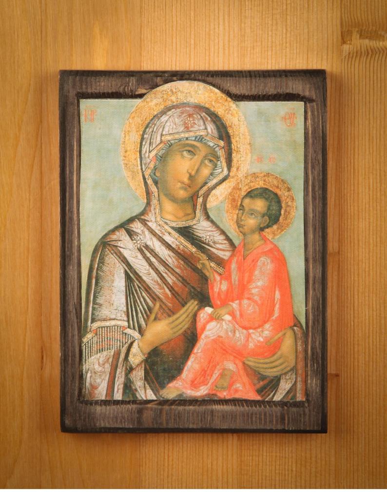 794x1015 Icon Our Lady Of Tikhvin Etsy
