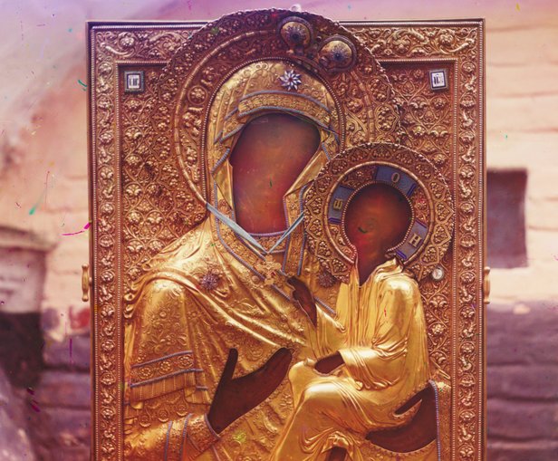 616x509 Icon Of The Mother Of God Of Tikhvin In The Church