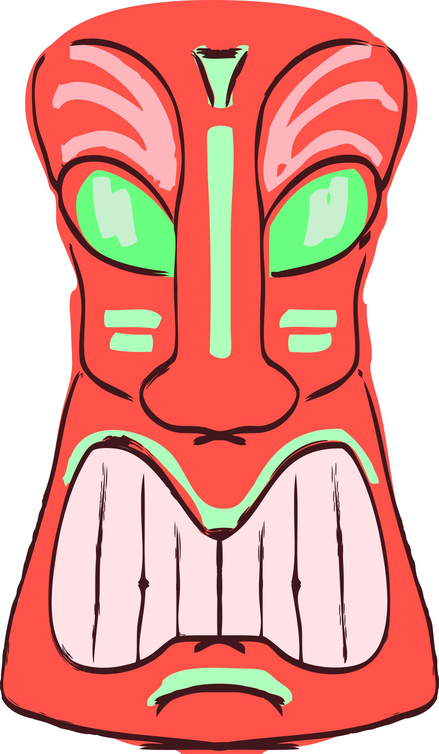 1396x2400 Red Tiki Icons Png