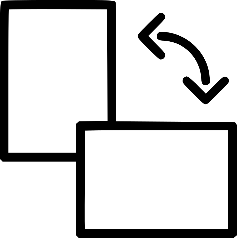 980x982 Swap Screen Tilt Landscape Vertical Horizontal Png Icon Free