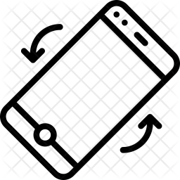 256x256 Tilt Phone Icon Of Line Style