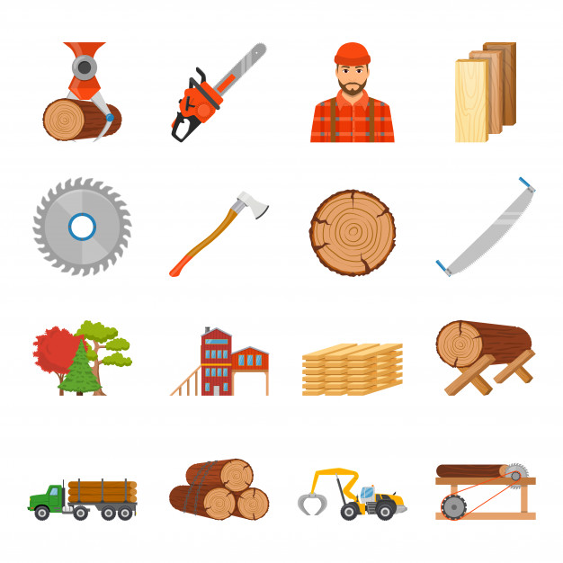 626x626 Sawmill Timber Icon Set Vector Free Download