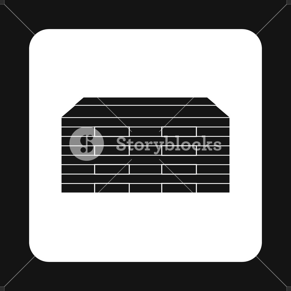 1000x1000 Wooden Boards Icon In Simple Style Isolated On White Background