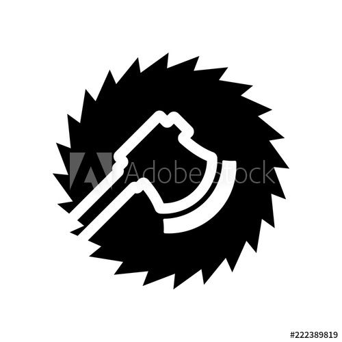 500x500 Lumberjack Logo Timber Icon Logging Symbol Vector