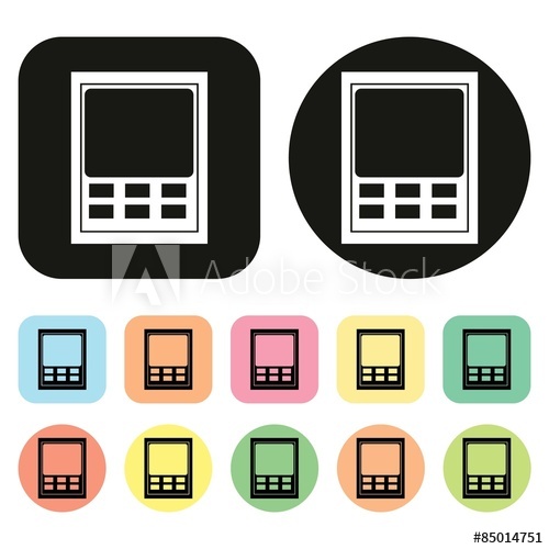 500x500 Time Attendance System Icon Vector