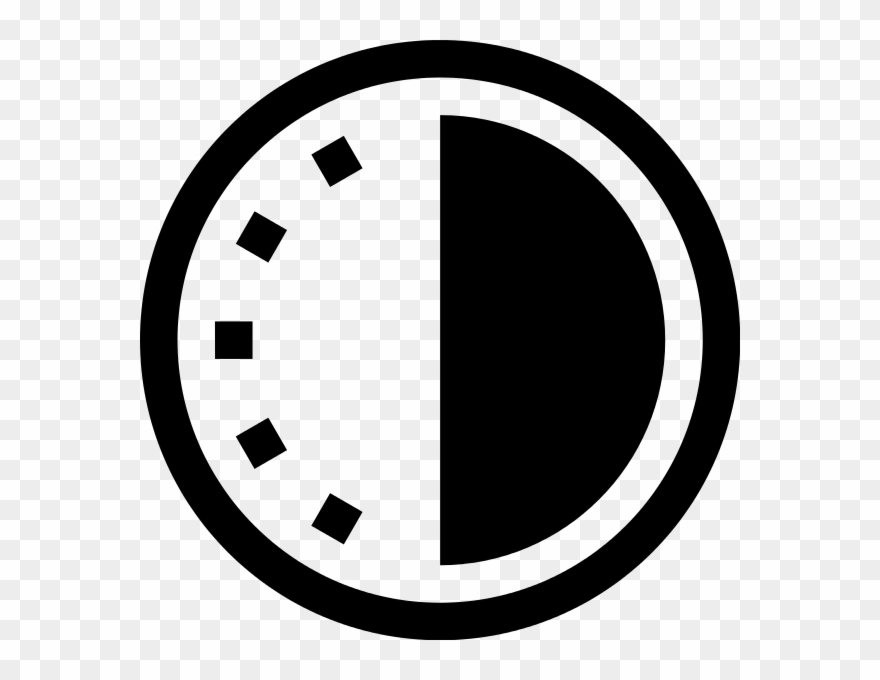 880x680 Simpleicons Business Clock Variant With Half Dark