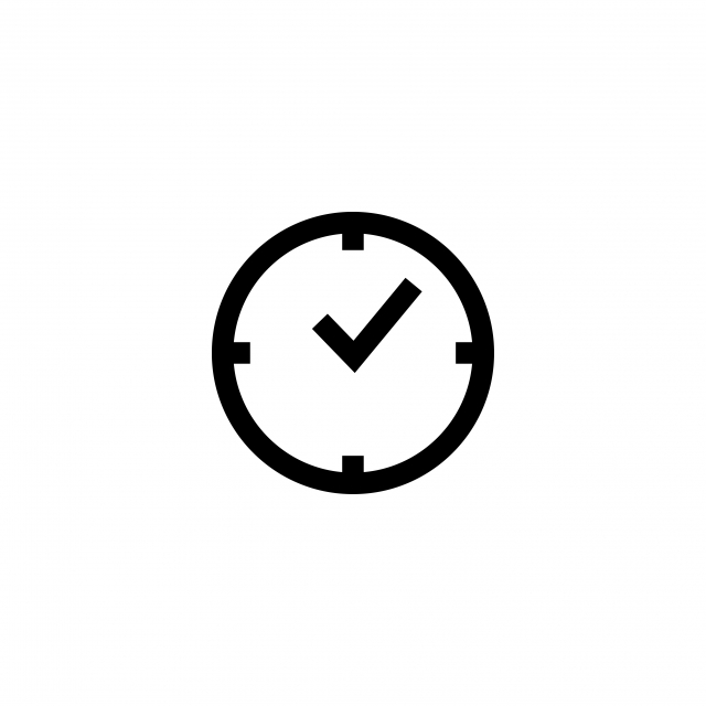 640x640 Time Clock Icon Design Template Vector, Design, Symbol, Icon Png