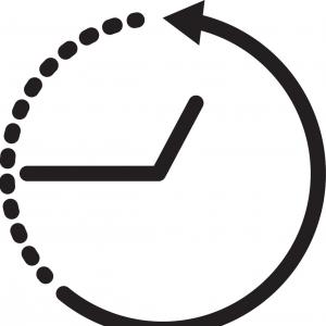 300x300 Time Icon On White Background Clock Icon Time Vector Handandbeak