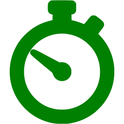 256x256 Green Time Icon