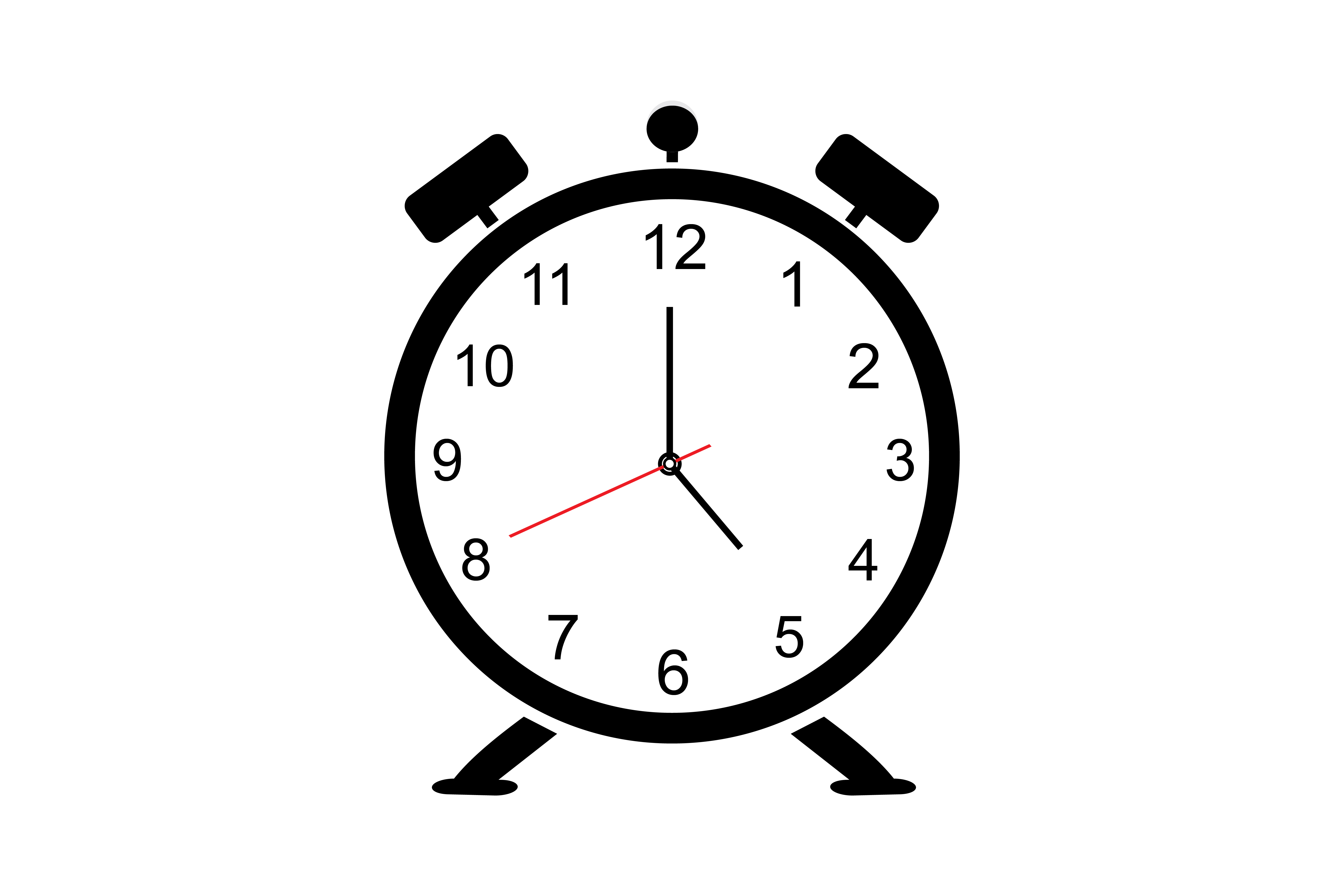 5800x3870 Icon Set Time O'clock Graphic