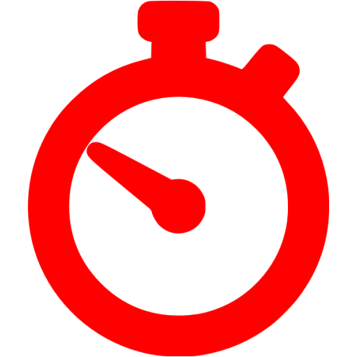 512x512 Red Time Icon
