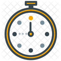 256x256 Time Icon Of Colored Outline Style