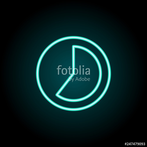 500x500 Time Lapse Sign Icon Elements Of Image In Neon Style Icons